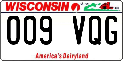 WI license plate 009VQG