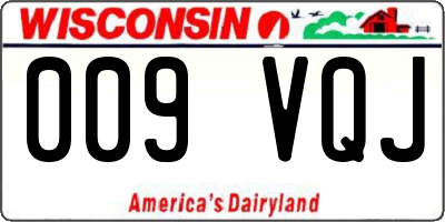WI license plate 009VQJ