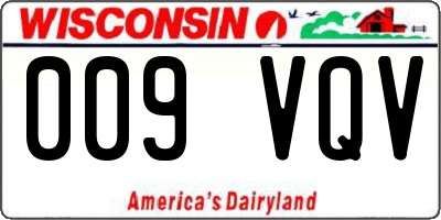 WI license plate 009VQV