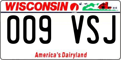 WI license plate 009VSJ