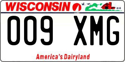 WI license plate 009XMG