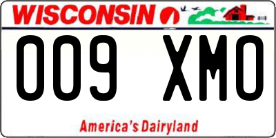 WI license plate 009XMO