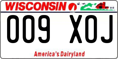 WI license plate 009XOJ