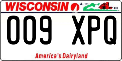 WI license plate 009XPQ