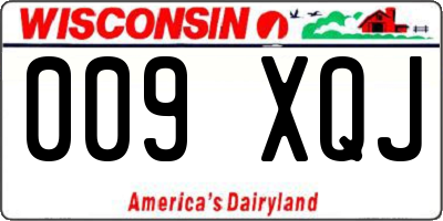 WI license plate 009XQJ