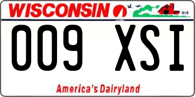 WI license plate 009XSI