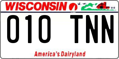 WI license plate 010TNN
