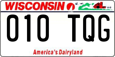 WI license plate 010TQG