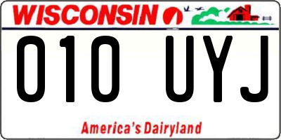 WI license plate 010UYJ
