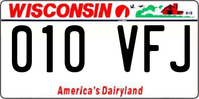 WI license plate 010VFJ