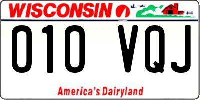 WI license plate 010VQJ