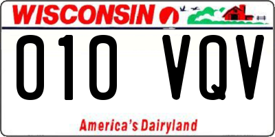 WI license plate 010VQV