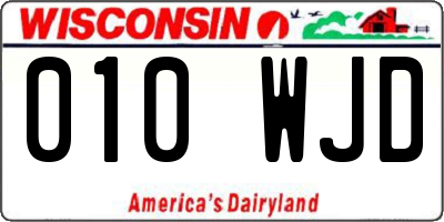 WI license plate 010WJD