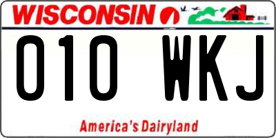 WI license plate 010WKJ