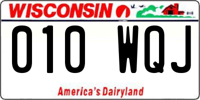 WI license plate 010WQJ
