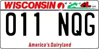 WI license plate 011NQG
