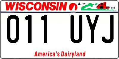 WI license plate 011UYJ