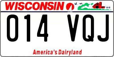WI license plate 014VQJ