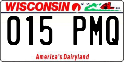 WI license plate 015PMQ