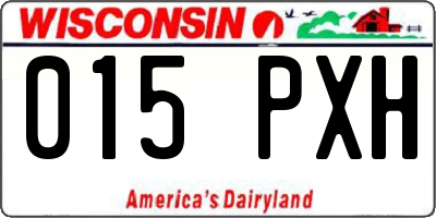 WI license plate 015PXH