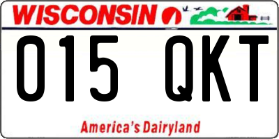 WI license plate 015QKT