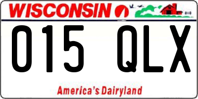 WI license plate 015QLX