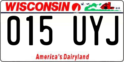 WI license plate 015UYJ