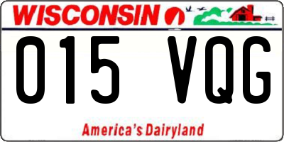 WI license plate 015VQG
