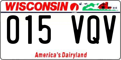 WI license plate 015VQV