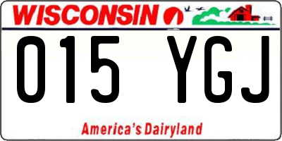 WI license plate 015YGJ