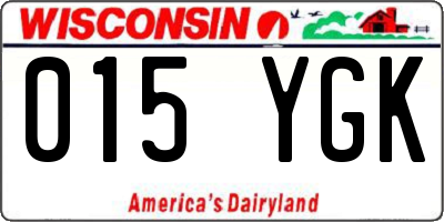 WI license plate 015YGK