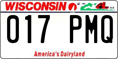 WI license plate 017PMQ
