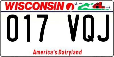 WI license plate 017VQJ