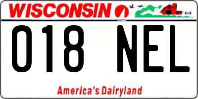 WI license plate 018NEL