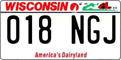 WI license plate 018NGJ