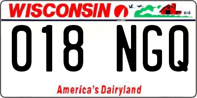 WI license plate 018NGQ