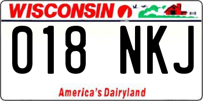 WI license plate 018NKJ