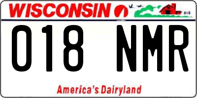 WI license plate 018NMR