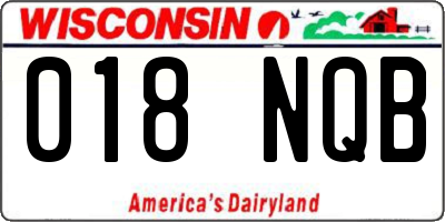 WI license plate 018NQB