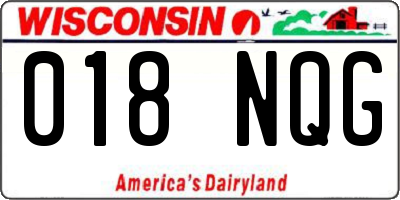 WI license plate 018NQG