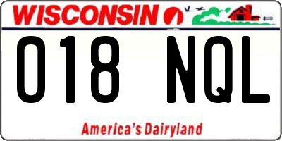 WI license plate 018NQL
