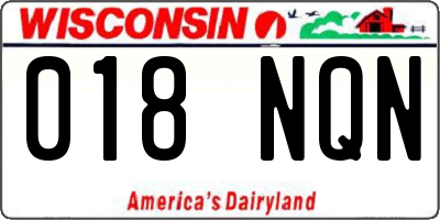WI license plate 018NQN
