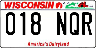 WI license plate 018NQR