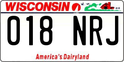 WI license plate 018NRJ