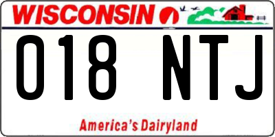 WI license plate 018NTJ