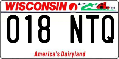 WI license plate 018NTQ