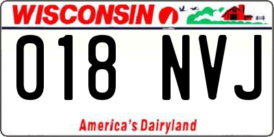 WI license plate 018NVJ