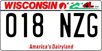 WI license plate 018NZG