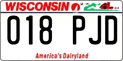 WI license plate 018PJD