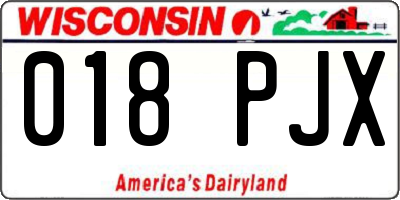 WI license plate 018PJX
